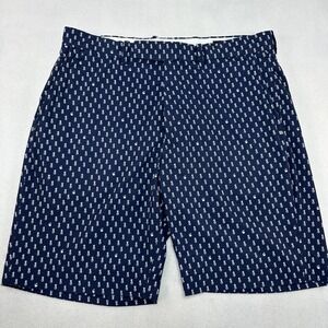 RLX Ralph Lauren Shorts Mens 33 Blue Pineapple Print Golf Stretch Classic Fit